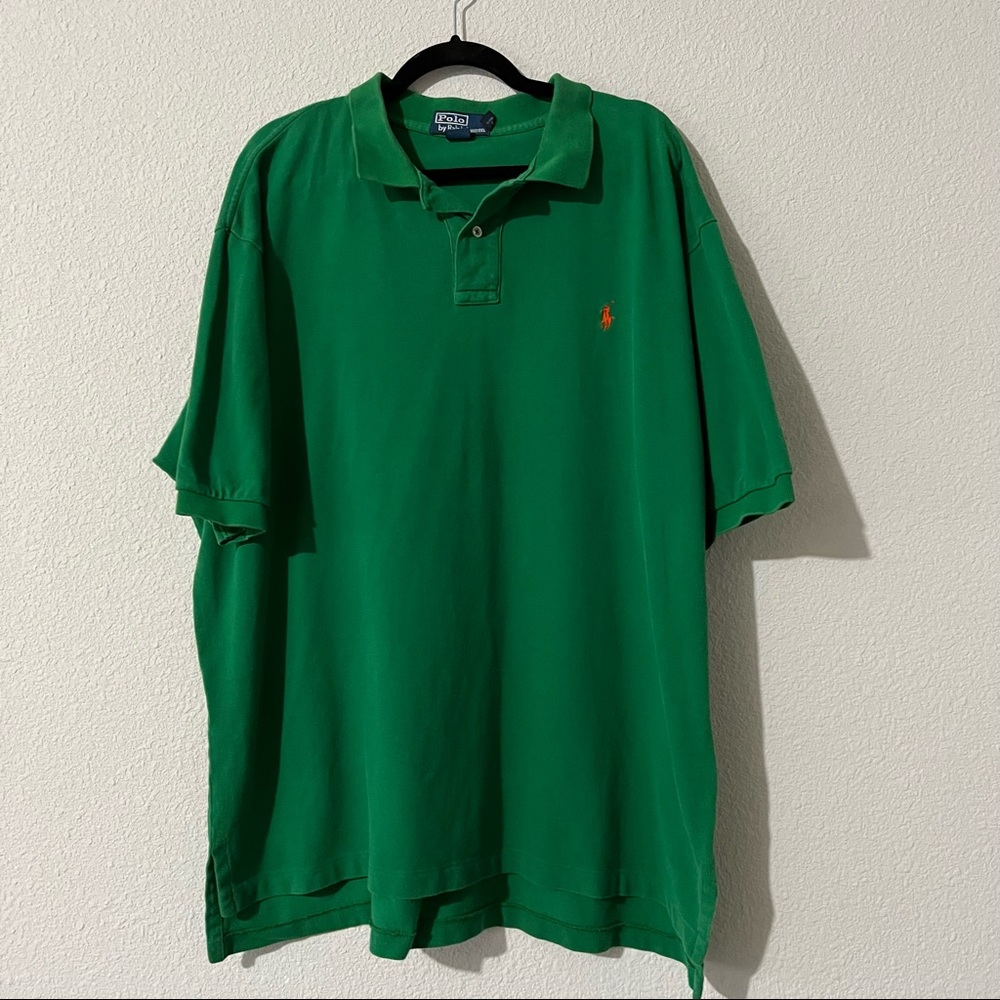 Polo By Ralph Lauren Blue Tag Mens Short Sleeve Collard Shirt Size XXL